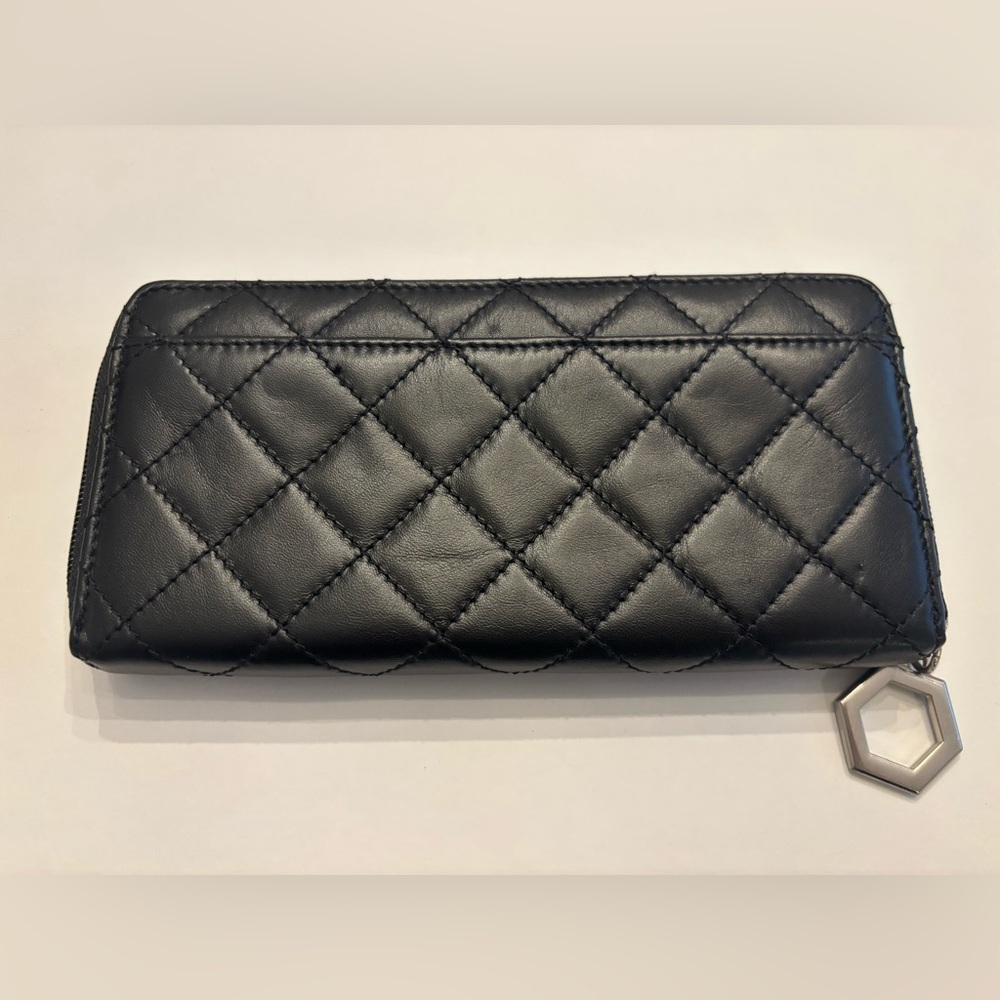 Hype Black Quilted Wallet 100% Leather